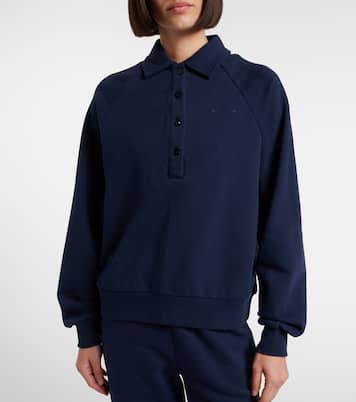 Elle cotton jersey polo sweater | The Upside
