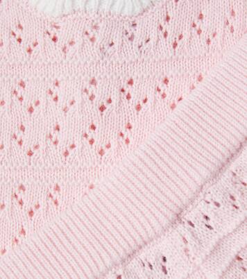 Baby open-knit cotton top and shorts set | Tartine et Chocolat