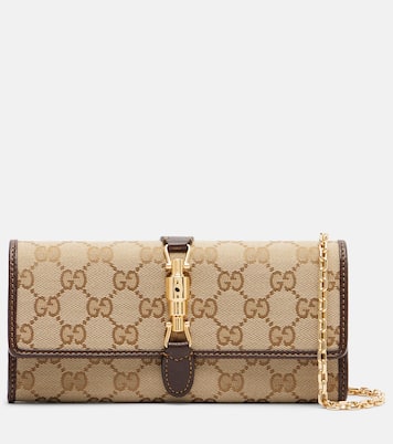 Gucci Jackie GG Canvas wallet on chain | Gucci
