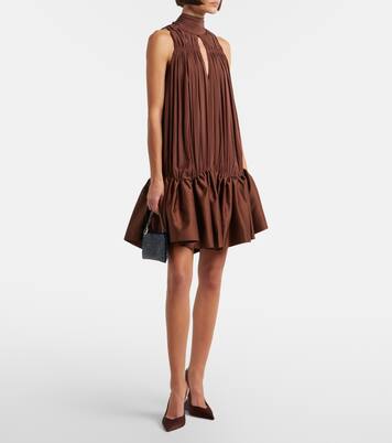Tie-neck draped minidress | Rotate