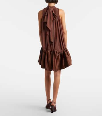 Tie-neck draped minidress | Rotate
