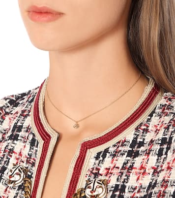 Collana GG Running in oro giallo 18kt con topazio | Gucci