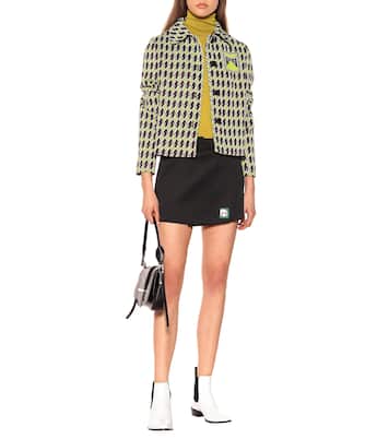 Mini-jupe en néoprène | Prada