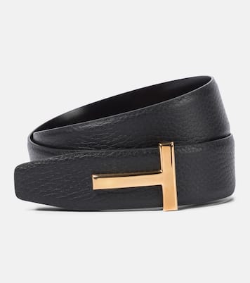 Monogram leather belt | Tom Ford