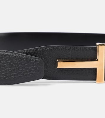 Monogram leather belt | Tom Ford