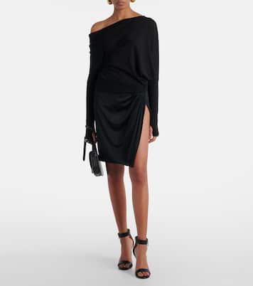 Pullover in cashmere e seta con scollo bardot | Tom Ford