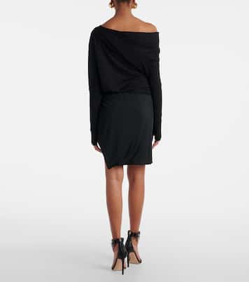 Pullover in cashmere e seta con scollo bardot | Tom Ford