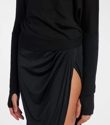 Pullover in cashmere e seta con scollo bardot | Tom Ford