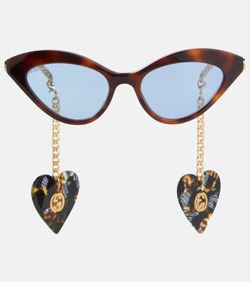 Occhiali da sole con ciondoli GG | Gucci
