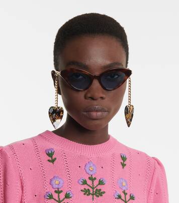 Occhiali da sole con ciondoli GG | Gucci