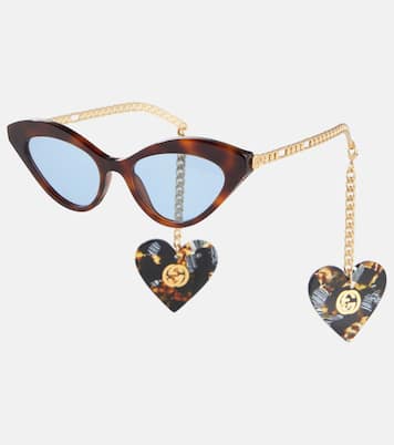 Occhiali da sole con ciondoli GG | Gucci