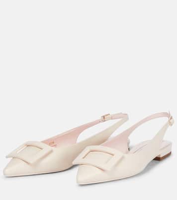 Gommettine leather slingback flats | Roger Vivier
