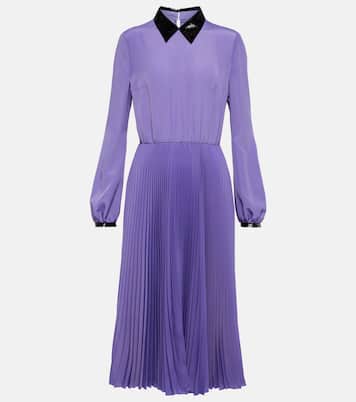 Robe midi en crêpe à sequins | Prada