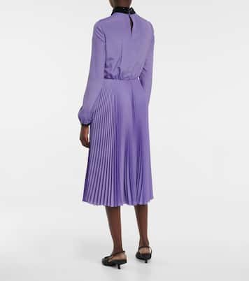 Robe midi en crêpe à sequins | Prada