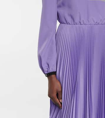 Robe midi en crêpe à sequins | Prada