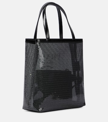 Shopper Small in rete con paillettes | Prada