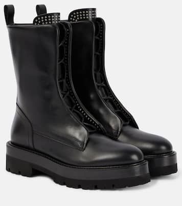 Botas de combate de piel con adornos | Alaïa