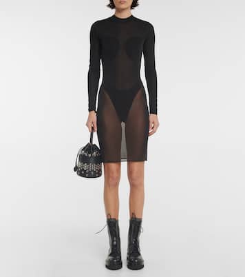 Botas de combate de piel con adornos | Alaïa