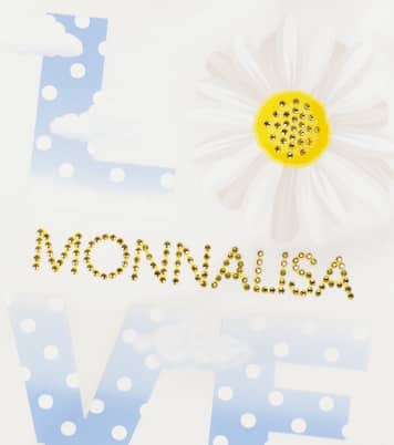 Camiseta en mezcla de algodón adornada | Monnalisa