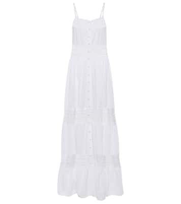 Abigail crochet-paneled maxi dress | Anna Kosturova
