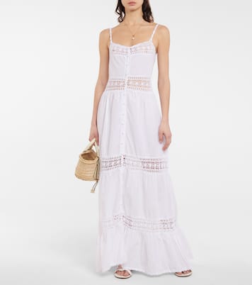 Abigail crochet-paneled maxi dress | Anna Kosturova