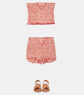 Floral shorts | Poupette St Barth Kids