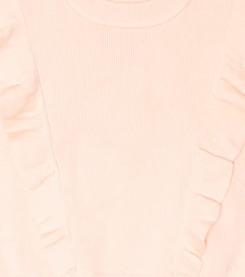 Pullover in cotone e lana a trecce | Chloé Kids