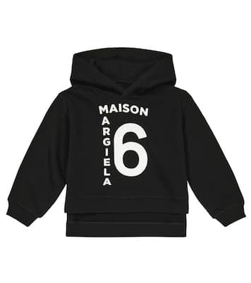 Printed cotton hoodie | MM6 Maison Margiela Kids