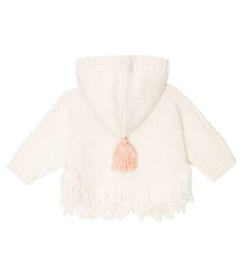 Baby - Cardigan Clara in misto lana con cappuccio | Louise Misha