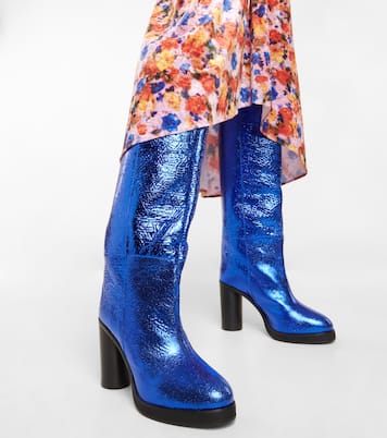 Botas altas Lylene de piel metalizada | Isabel Marant