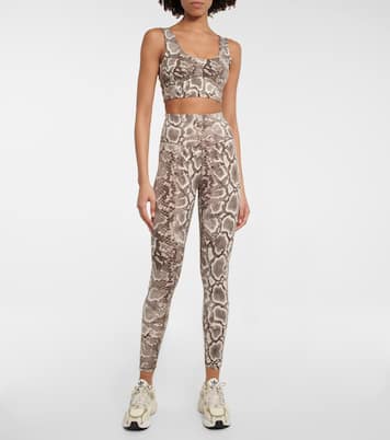 Let's Go High snake-print leggings | Varley