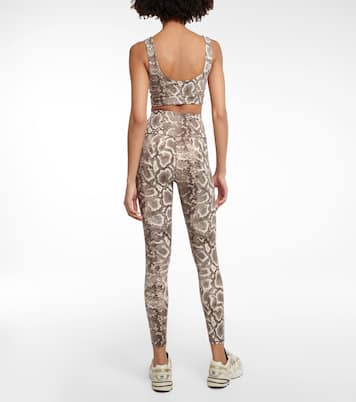 Let's Go High snake-print leggings | Varley