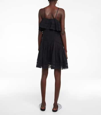 Vestido corto Moly de algodón a capas | Marant Etoile