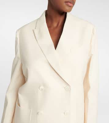Blazer doppiopetto in cotone | Prada