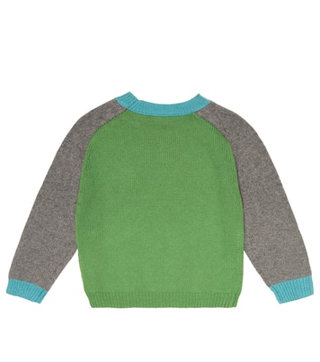 Pullover Poa in misto cotone color-block | Caramel