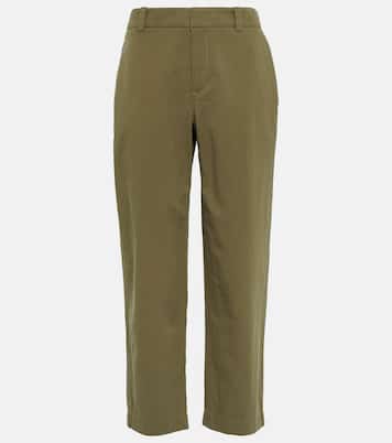 Pantaloni a vita cropped in cotone | Vince