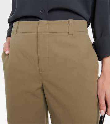 Pantaloni a vita cropped in cotone | Vince