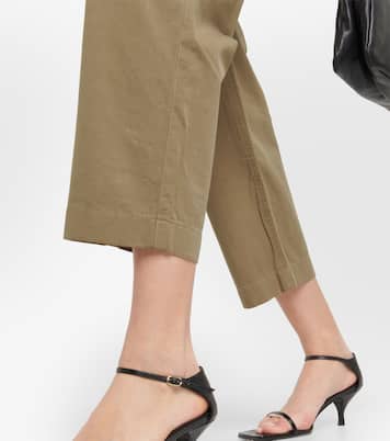 Pantaloni a vita cropped in cotone | Vince