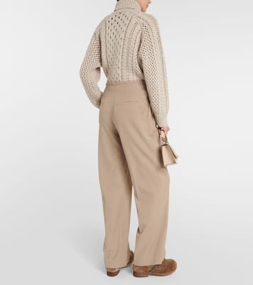 Pantaloni regular in misto lana | Brunello Cucinelli