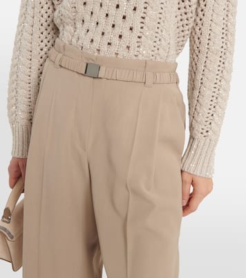 Pantaloni regular in misto lana | Brunello Cucinelli