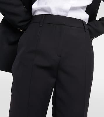 Gerade High-Rise-Hose Francisco aus Wolle | Gabriela Hearst