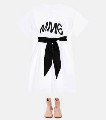 Bottines en cuir à logo | MM6 Maison Margiela Kids