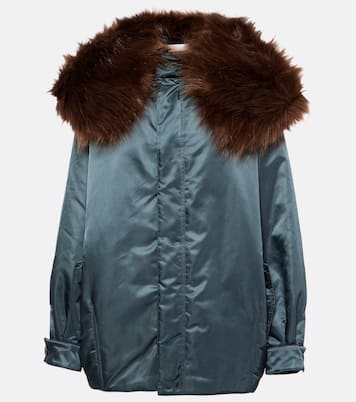 Bomberjacke mit Faux Fur | Alaïa