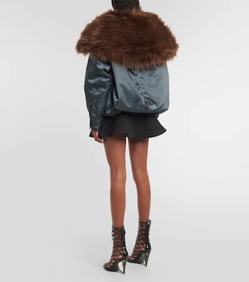 Bomberjacke mit Faux Fur | Alaïa