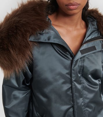 Bomberjacke mit Faux Fur | Alaïa