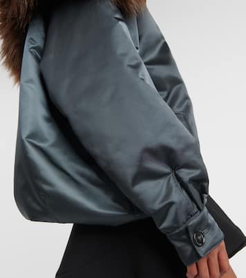 Bomberjacke mit Faux Fur | Alaïa