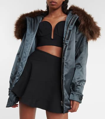 Bomberjacke mit Faux Fur | Alaïa