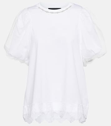 Camiseta de algodón adornada | Simone Rocha