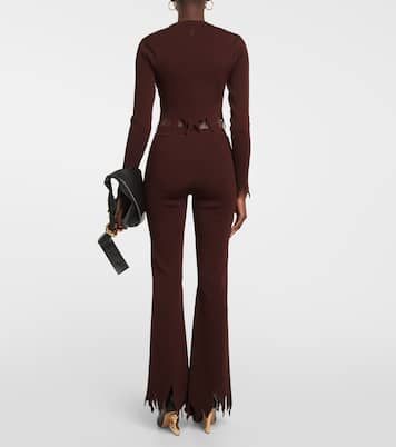 Pantaloni slim in maglia | JW Anderson
