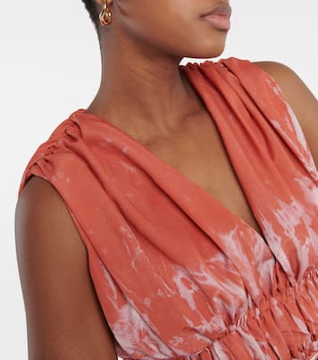 Vestido midi Fiona fruncido | Altuzarra